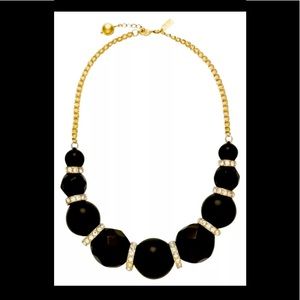 Kate Spade Mod Squad Necklace 12k GP Black
